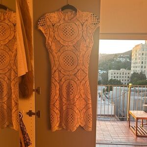 Elegant Lace Dress in Cream